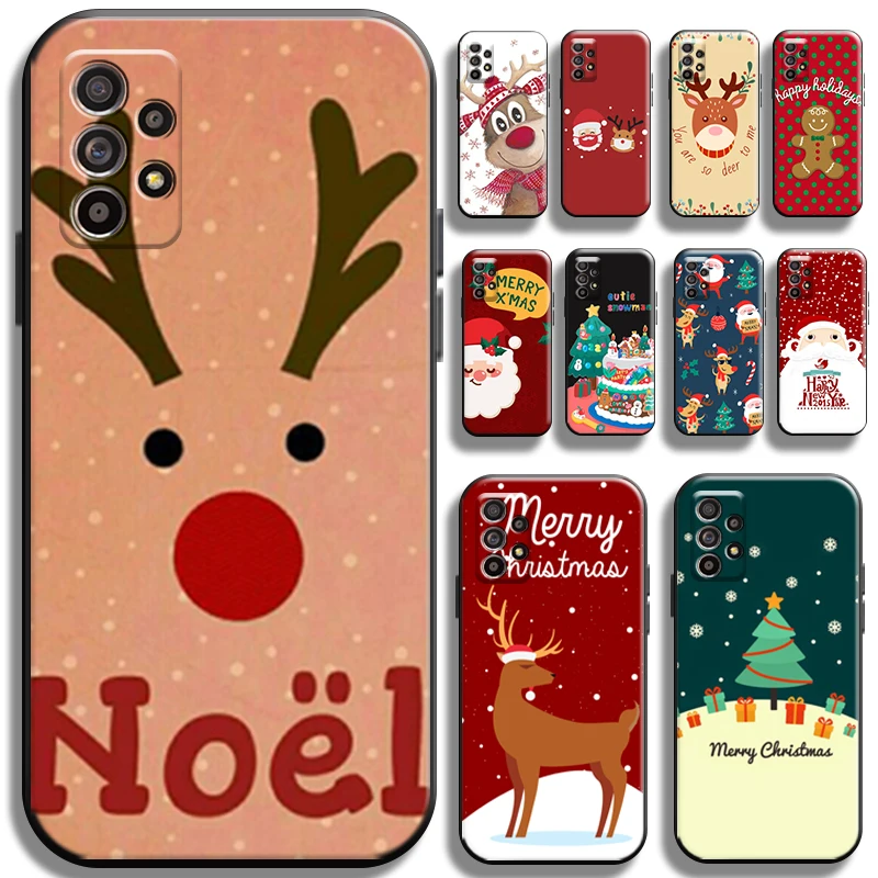 Christmas Santa Claus Reindeer For Samsung Galaxy A72 5G Phone Case Liquid Silicon Cases Black TPU Full Protection Shockproof
Christmas Santa Claus Reindeer For Samsung Galaxy A72 5G Phone Case Liquid Silicon Cases Black TPU Full Protection Shockproof