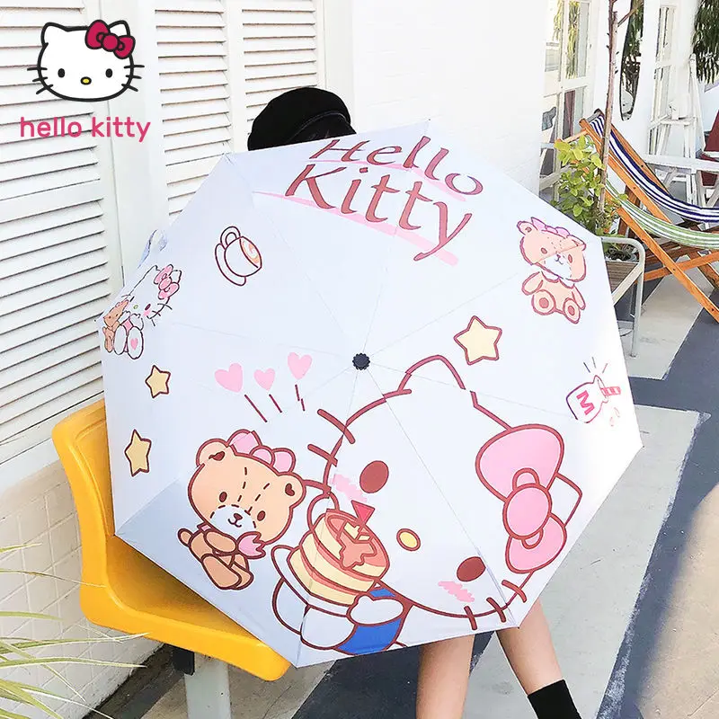 Sanrio, мультяшный модный зонтик hello kitty, милый складной зонтик для мальчиков и девочек, зонтик от солнца с корицей
Sanrio, мультяшный модный зонтик hello kitty, милый складной зонтик для мальчиков и девочек, зонтик от солнца с корицей