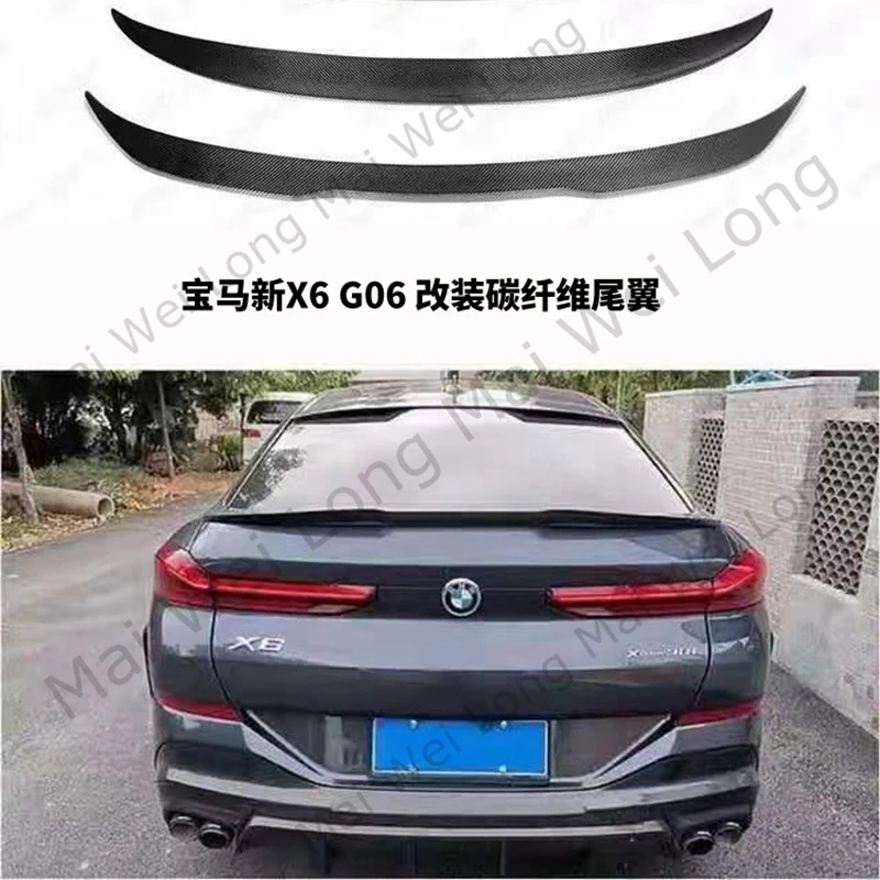 Задний спойлер багажника из углеродного волокна для Bmw 2020+ X6 G06 и F96 (x6 м) OEM-фитинги