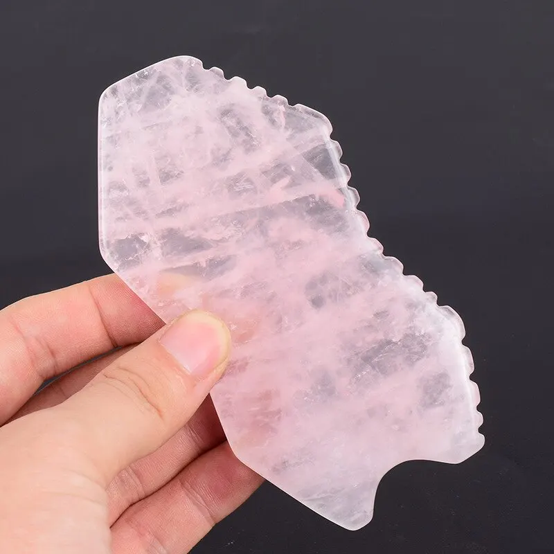 Rose Quartz Jade Gua Sha Board Natural Stone Gouache Scraper Body Massage Scraping Facial Lifting Anti Wrinkle Spa Beauty Tool 
Rose Quartz Jade Gua Sha Board Natural Stone Gouache Scraper Body Massage Scraping Facial Lifting Anti Wrinkle Spa Beauty Tool