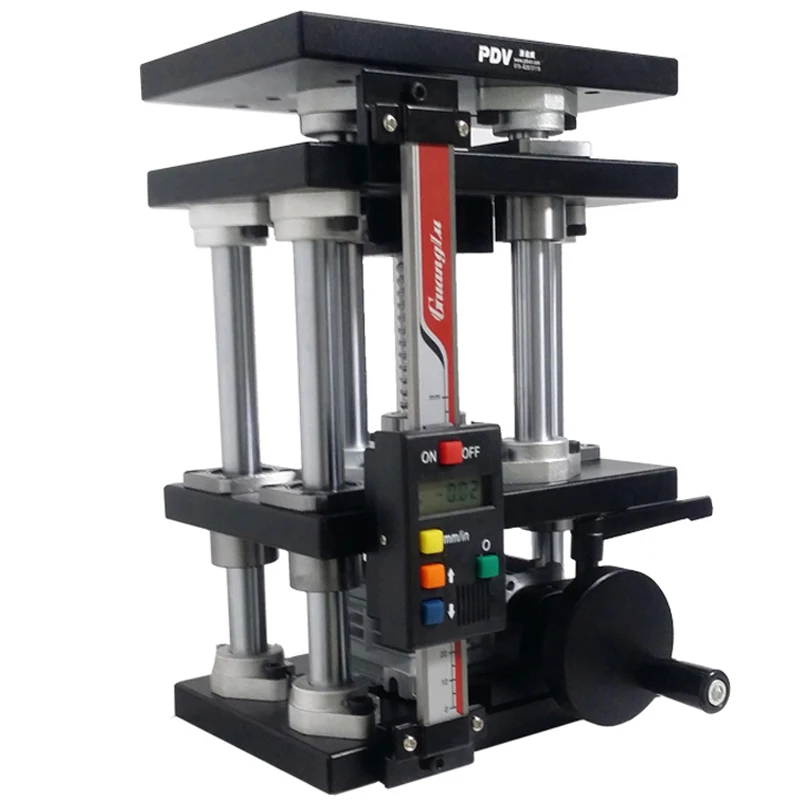 PDV PT-SD419 точный ручной подъемный стол с линейкой цифровым дисплеем платформа Z-axis