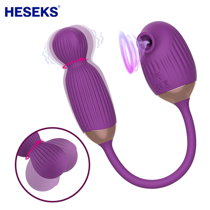 

HESEKS Sucking Breast Pumping Vibration Teasing Pulse Jumping Egg Female Masturbation Device Adult Sex Toy Vibrator Gun Machine