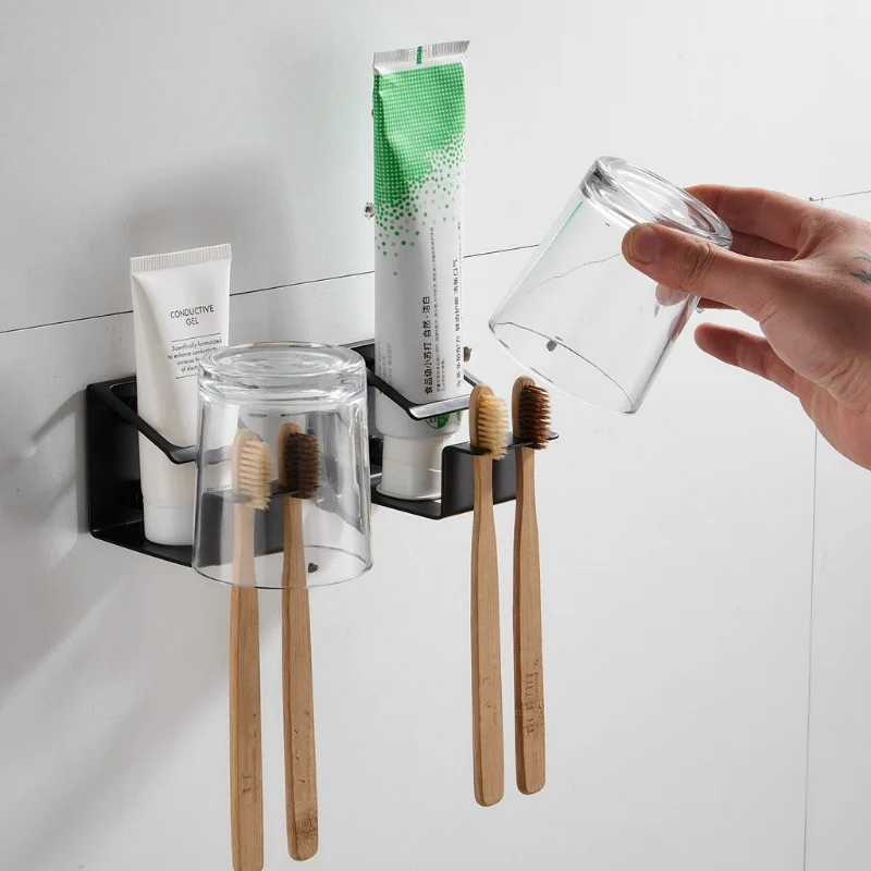 1PCS Stainless Steel Toothpaste Toothbrush Cup Holder Wall Mount Storage Rlack Commodity Shelf for Bathroom Hardware Accessories
1PCS Stainless Steel Toothpaste Toothbrush Cup Holder Wall Mount Storage Rlack Commodity Shelf for Bathroom Hardware Accessories
