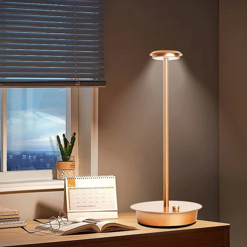 LED Metal Waterproof Rechargeable Desk Lamp Touch Dimming Metal Table Lamp For Bar Living Room Reading Night Light-A Durable
LED Metal Waterproof Rechargeable Desk Lamp Touch Dimming Metal Table Lamp For Bar Living Room Reading Night Light-A Durable