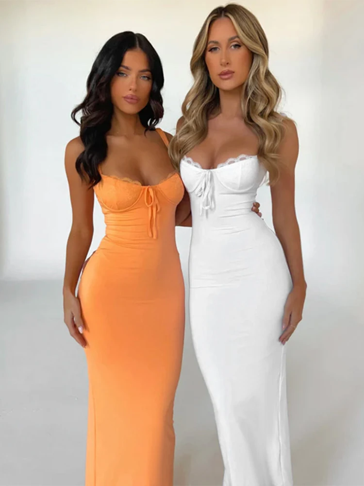 V Neck Backless Bodycon Midi Lace Dress Women Spaghetti Strap Sleeveless Elegant Split White Vacation Dresses Female
V Neck Backless Bodycon Midi Lace Dress Women Spaghetti Strap Sleeveless Elegant Split White Vacation Dresses Female