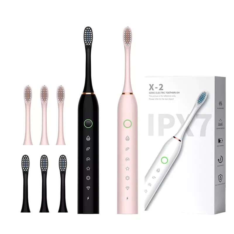Sonic Electric Toothbrush Adult Timer Teeth Whitening Brush 6 Mode USB Rechargeable Tooth Brushes Replacement Heads Toothbrushes
Sonic Electric Toothbrush Adult Timer Teeth Whitening Brush 6 Mode USB Rechargeable Tooth Brushes Replacement Heads Toothbrushes