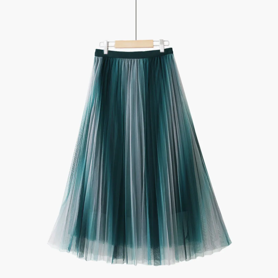 Gradient Pleated Skirts Women Retro Style Korean Fashion Contrast Color Stitching A Line Midi Skirt Commuter Women's Clothingsai
Gradient Pleated Skirts Women Retro Style Korean Fashion Contrast Color Stitching A Line Midi Skirt Commuter Women's Clothingsai