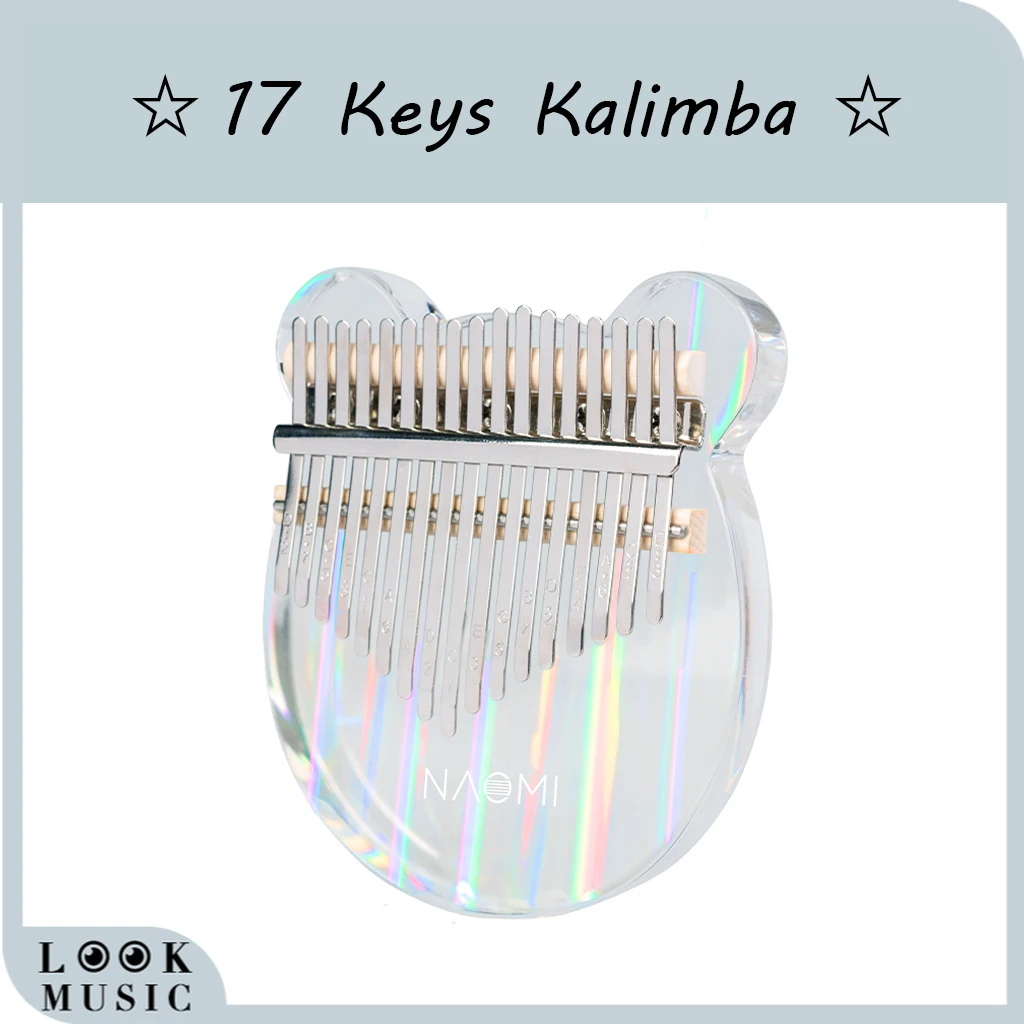 Acrylic Kalimba Thumb Piano Finger Kalimba 17 keys W/Eva Bag Tuning Hammer Gifts for Kids Beginners (Bear shape)
Acrylic Kalimba Thumb Piano Finger Kalimba 17 keys W/Eva Bag Tuning Hammer Gifts for Kids Beginners (Bear shape)