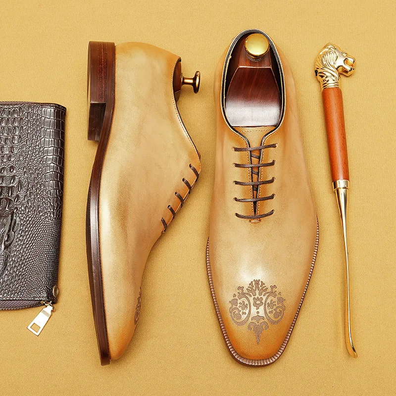 Luxury Italian Mens Dress Shoes Genuine Cow Leather Handmade Brand Quality New Elegant Wedding Social Business Oxfords Shoes Man
Luxury Italian Mens Dress Shoes Genuine Cow Leather Handmade Brand Quality New Elegant Wedding Social Business Oxfords Shoes Man