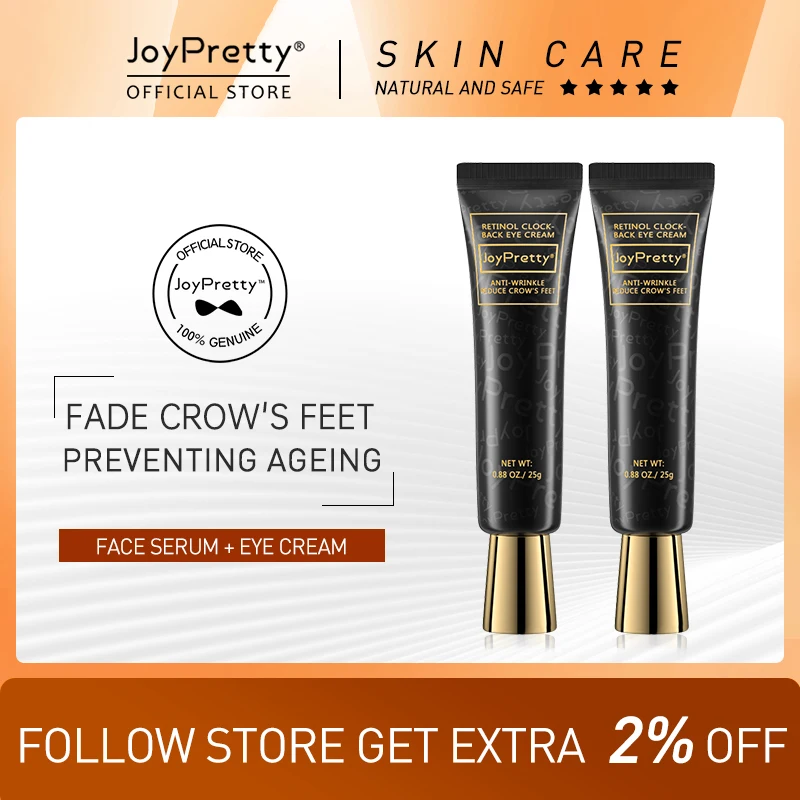 JoyPretty Retinol Wrinkle Eye Cream Eye Bags Fade Crow's Feet Skin Care Lifting & Firming Hyaluronic Acid Eye Cream For Women
JoyPretty Retinol Wrinkle Eye Cream Eye Bags Fade Crow's Feet Skin Care Lifting & Firming Hyaluronic Acid Eye Cream For Women