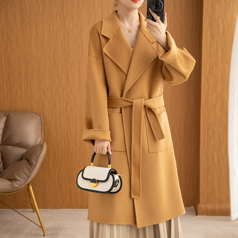 FRSEUCAG New 22 Fashion High Grade Cashmere Coat Solid Color Knit Jacket Ladies Long Sleeve 100% Wool Coat Long Cardigan Uniform
FRSEUCAG New 22 Fashion High Grade Cashmere Coat Solid Color Knit Jacket Ladies Long Sleeve 100% Wool Coat Long Cardigan Uniform