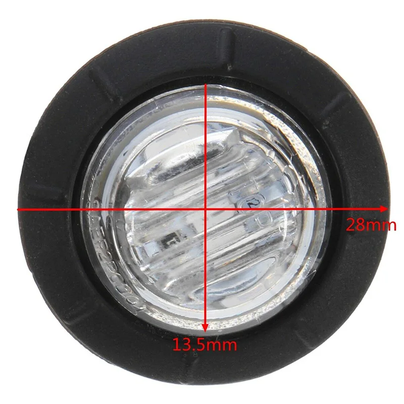 4PCS LED Indicators 12V 24V Round Trailer Side Marker Light White For Trucks Clearance Lights Truck Turn Signal Lamp
4PCS LED Indicators 12V 24V Round Trailer Side Marker Light White For Trucks Clearance Lights Truck Turn Signal Lamp