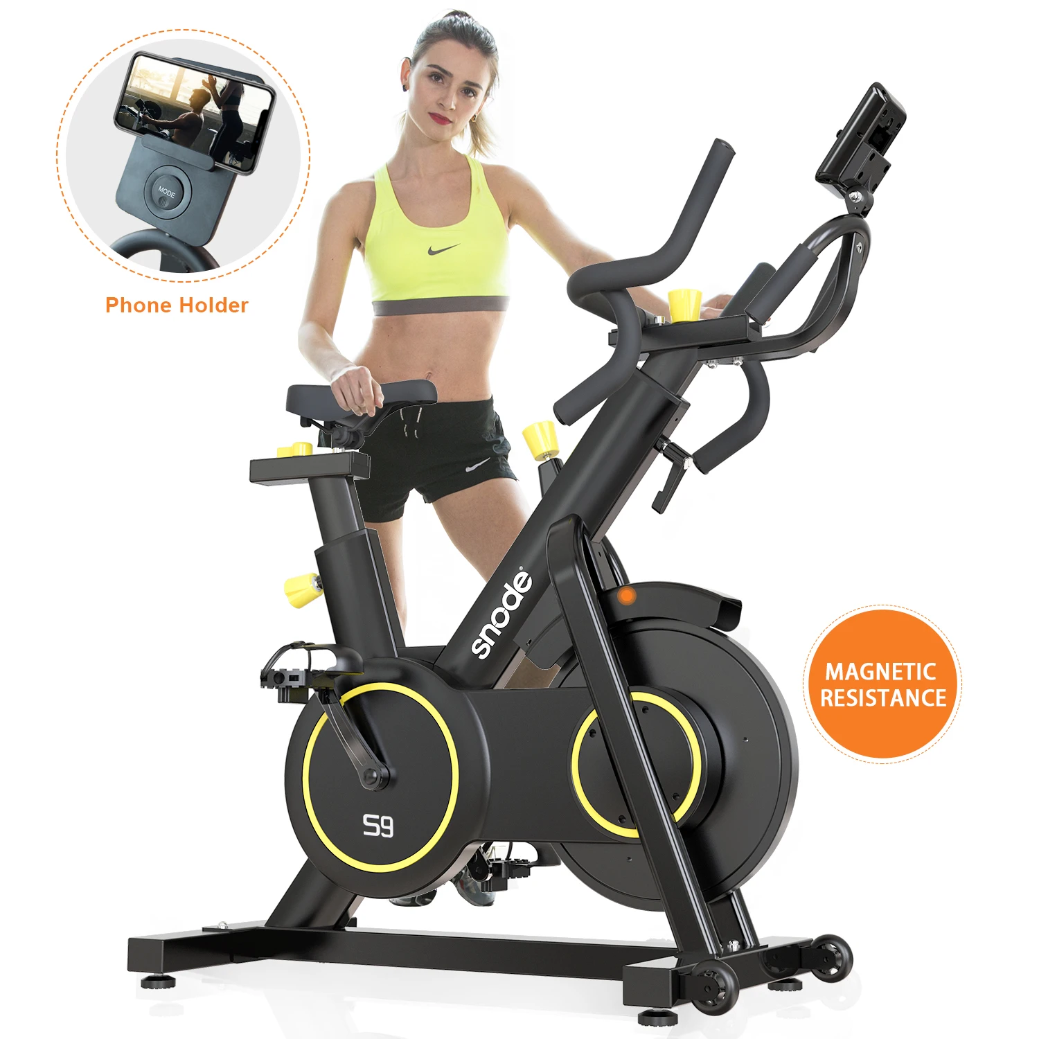 S9 home use indoor flywheel fitness magnetic spinning bike portable exercise equipment
S9 home use indoor flywheel fitness magnetic spinning bike portable exercise equipment