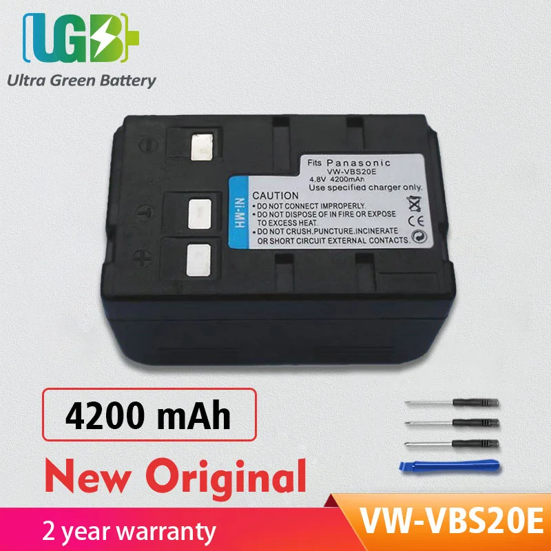 UGB New Original VW-VBS20E Battery For Panasonic VW-VBS10 VW-VBS10E VW-VBS20 P-V212 NV-VX9 NV-VX55ENH NV-VX51 Ni-MH Battery
UGB New Original VW-VBS20E Battery For Panasonic VW-VBS10 VW-VBS10E VW-VBS20 P-V212 NV-VX9 NV-VX55ENH NV-VX51 Ni-MH Battery