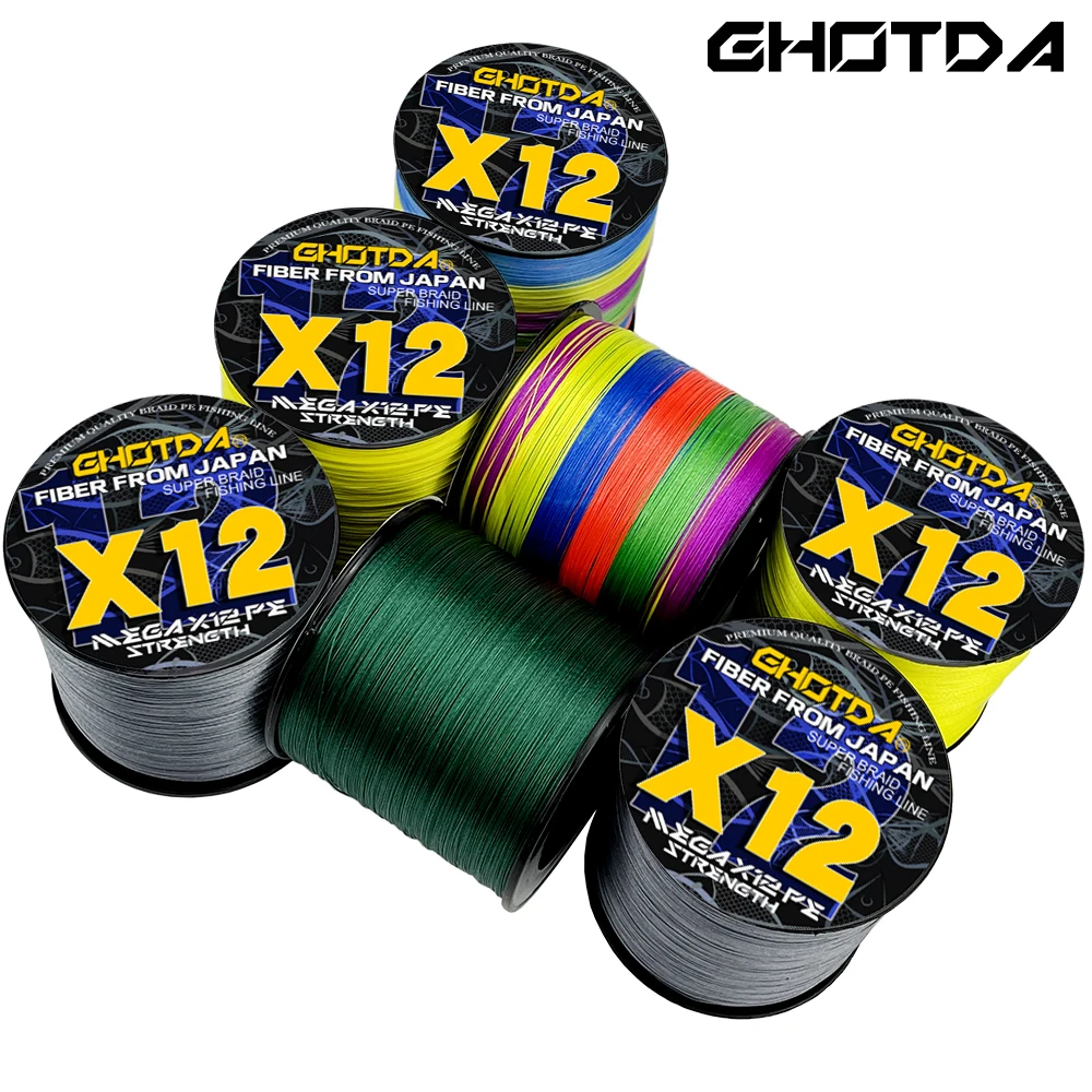 Ghotda High Quality Fishing Line Imported Raw Silk 12Strands Threads Standard Diameter 0.16-0.55mm 1000m Pe Fishing Bait Line
Ghotda High Quality Fishing Line Imported Raw Silk 12Strands Threads Standard Diameter 0.16-0.55mm 1000m Pe Fishing Bait Line