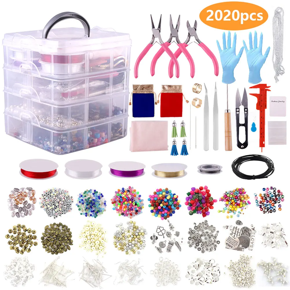 2020pcs DIY Bead Tool Set Luxury Jewelry Production Accessories Lines Ropes Pliers Calipers Necklaces Bracelets Storage Boxes
2020pcs DIY Bead Tool Set Luxury Jewelry Production Accessories Lines Ropes Pliers Calipers Necklaces Bracelets Storage Boxes