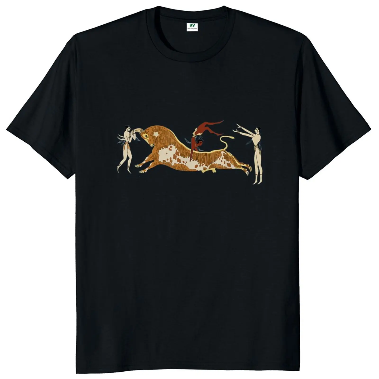 Minoans Bull-Leaping T Shirt Vintage Minoans Culture Inspired Design Graphic T-shirts Summer Casual Unisex Cotton Tee Tops
Minoans Bull-Leaping T Shirt Vintage Minoans Culture Inspired Design Graphic T-shirts Summer Casual Unisex Cotton Tee Tops