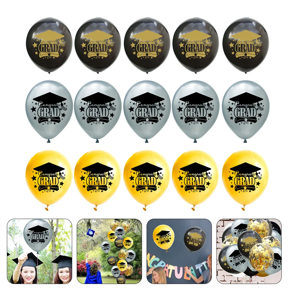 30pcs Latex Printed Graduation Season Balloons Chic Graduation Balloon Adorns
30pcs Latex Printed Graduation Season Balloons Chic Graduation Balloon Adorns