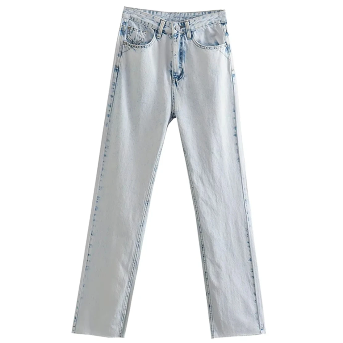 Withered 2022 American Vintage Washed Denim Cotton Forking Casual Straight Jeans Women
Withered 2022 American Vintage Washed Denim Cotton Forking Casual Straight Jeans Women