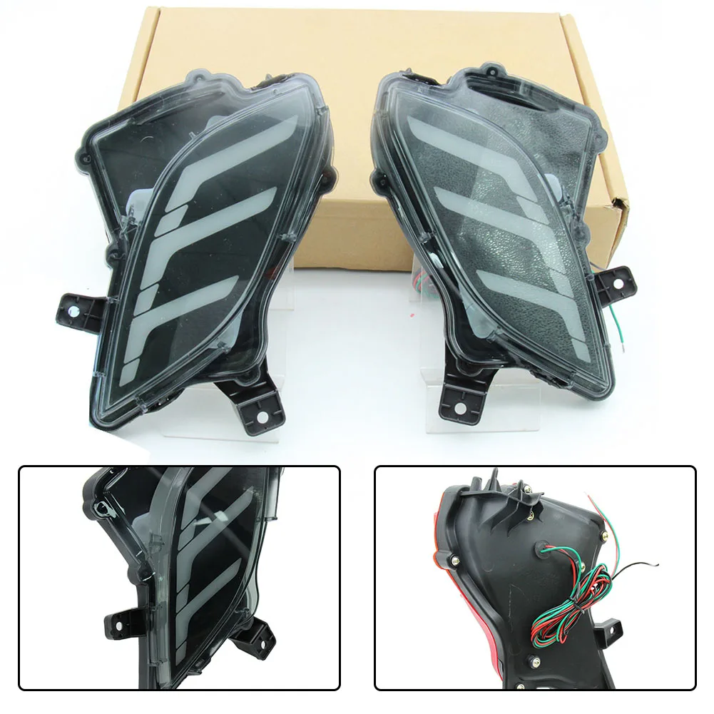 2pcs Smoky Rear Bumper Reflector Brake Light Lamp For Toyota 2020-2023 LED Rear Bar Light High Quality LED Chip Car Lights
2pcs Smoky Rear Bumper Reflector Brake Light Lamp For Toyota 2020-2023 LED Rear Bar Light High Quality LED Chip Car Lights