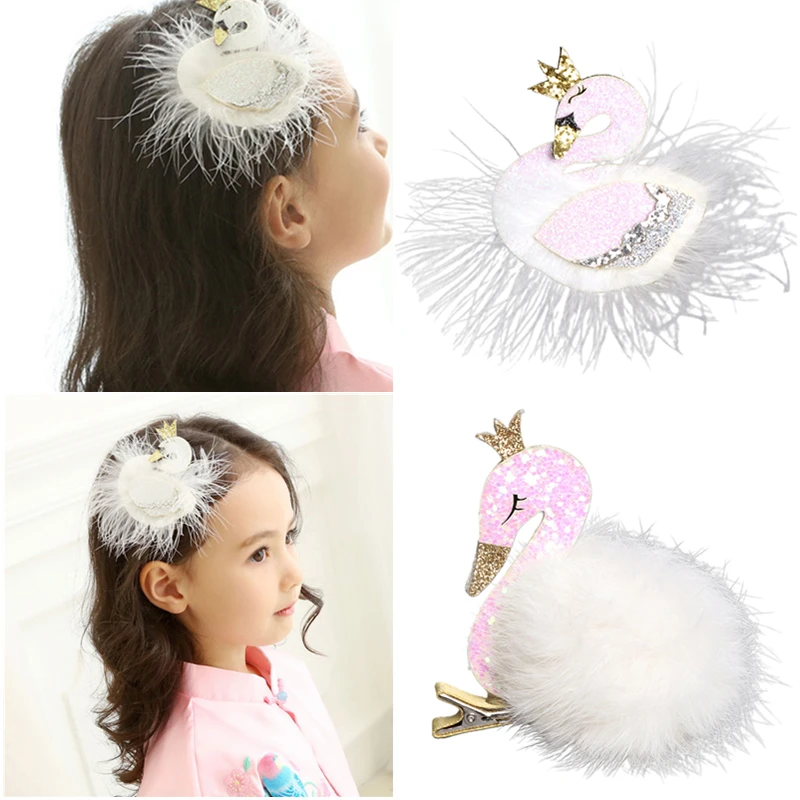 Girls 3D Swan Hair Clip Fashion Sequins Glitter Powder Hair Ball Children Pearl Lace Hair Clip Crown Flower Headband
Girls 3D Swan Hair Clip Fashion Sequins Glitter Powder Hair Ball Children Pearl Lace Hair Clip Crown Flower Headband