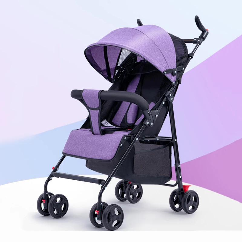 

aby stroller reclining light portable simple baby umbrella car folding shock-absorbing baby carriage children's BB trolley