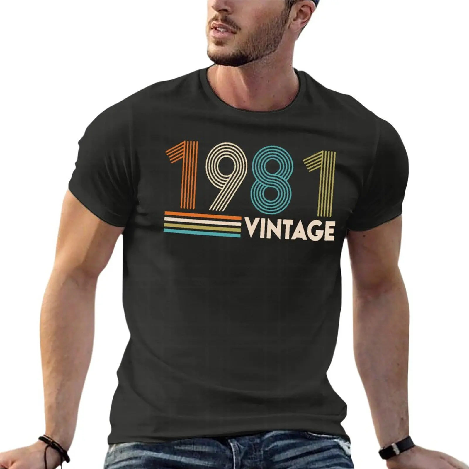Vintage 1981 Gift Father'S Day Oversized T Shirts Funny Men'S Clothes 100% Cotton Streetwear Big Size Top Tee
Vintage 1981 Gift Father'S Day Oversized T Shirts Funny Men'S Clothes 100% Cotton Streetwear Big Size Top Tee