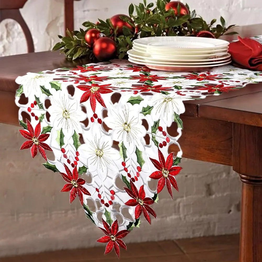Aytai 15 x 70 Inch Christmas Decoration Table Runner Embroidered Table Runner Red Table Linen For Christmas Xmas Home Decoration
Aytai 15 x 70 Inch Christmas Decoration Table Runner Embroidered Table Runner Red Table Linen For Christmas Xmas Home Decoration