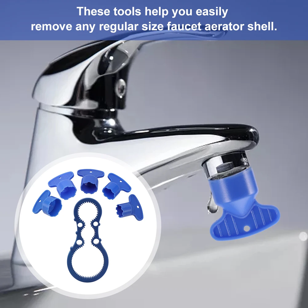 6pcs Faucet Aerator Removal Tool Durable Bathroom Non Slip Key Wrench Easy Use
6pcs Faucet Aerator Removal Tool Durable Bathroom Non Slip Key Wrench Easy Use