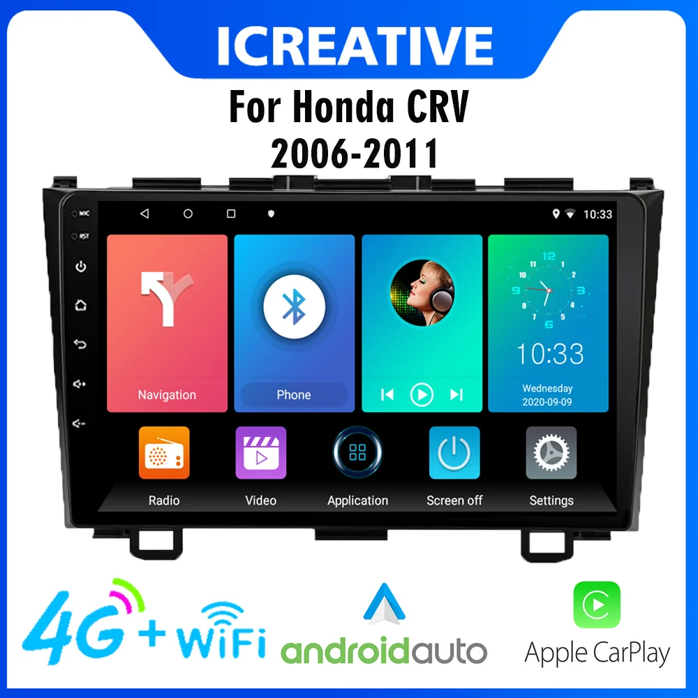 CarPlay Автомагнитола Магнитола Мультимедиа автомобиля для Honda CRV CR-V 2006-2011, 9 дюймов, Android 8,1, с Wi-Fi, Android auto 4G GPS трекер навигатор 2 DIN 2 дин андройд Ау...
CarPlay Автомагнитола Магнитола Мультимедиа автомобиля для Honda CRV CR-V 2006-2011, 9 дюймов, Android 8,1, с Wi-Fi, Android auto 4G GPS трекер навигатор 2 DIN 2 дин андройд Ау...