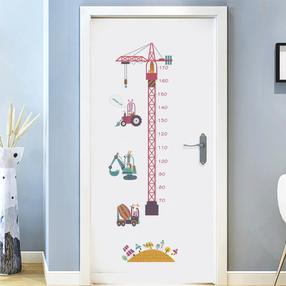 Pink Crane Engineer Car Height Measure Wall Sticker For Children Room Cartoon Mural Pvc growth Chart Home Decals Art Wallposter
Pink Crane Engineer Car Height Measure Wall Sticker For Children Room Cartoon Mural Pvc growth Chart Home Decals Art Wallposter
