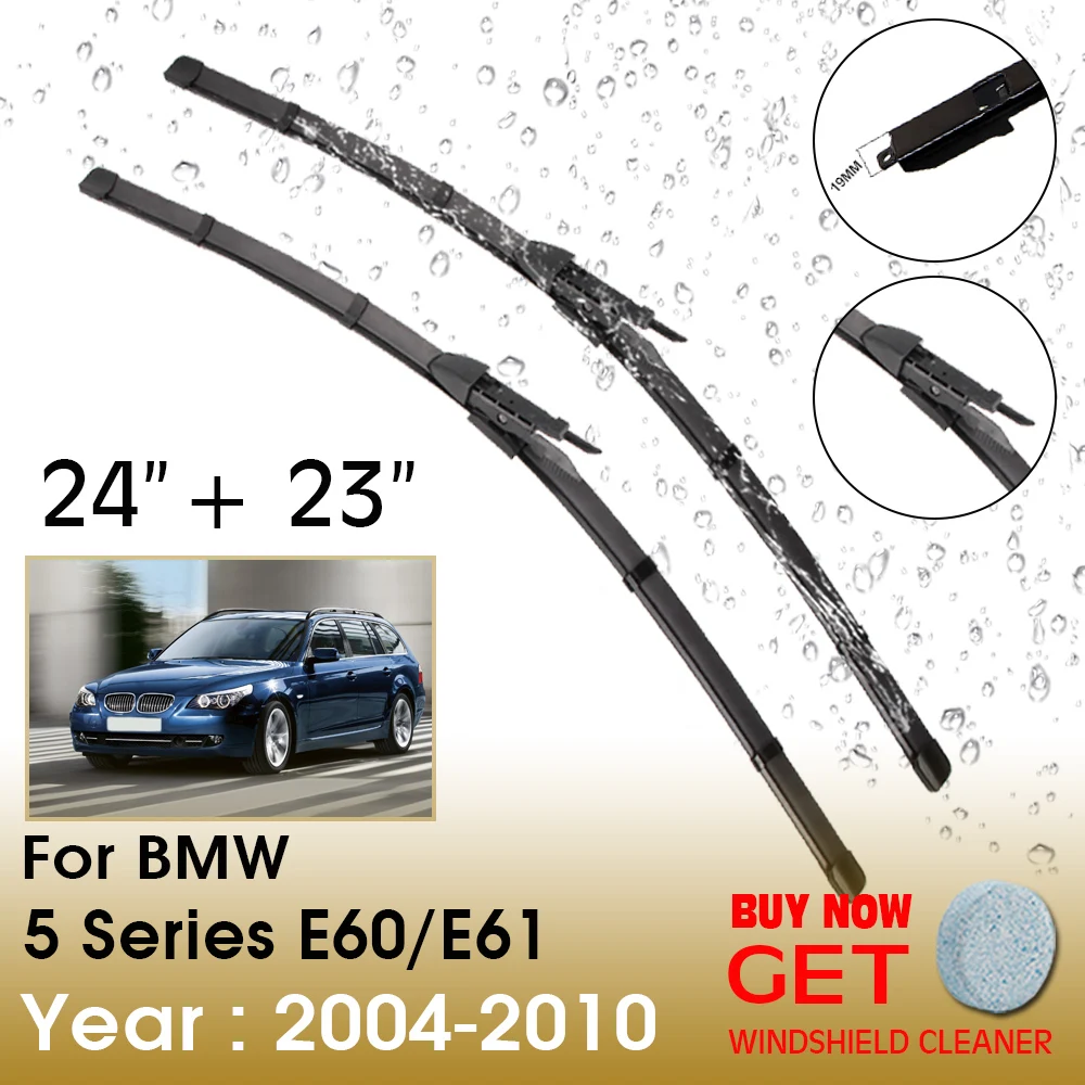 Car Wiper Blade For BMW 5 Series E60/E61 24"+23" 2004-2010 Front Window Washer Windscreen Windshield Wipers Blades Accessories 
Car Wiper Blade For BMW 5 Series E60/E61 24"+23" 2004-2010 Front Window Washer Windscreen Windshield Wipers Blades Accessories