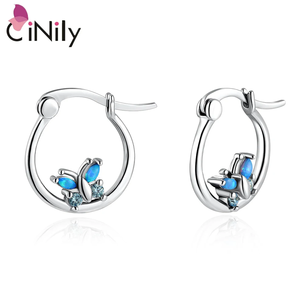 Женские серьги-кольца CiNily Created, с синим огненным опалом, с серебряным покрытием, вечерние, модные
Женские серьги-кольца CiNily Created, с синим огненным опалом, с серебряным покрытием, вечерние, модные