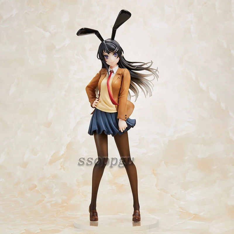 

Anime Uniform Bunny Ver Sakurajima Mai Figure Rascal Does Not Dream of Bunny Girl Senpai PVC Action Figure Collectible Model Toy