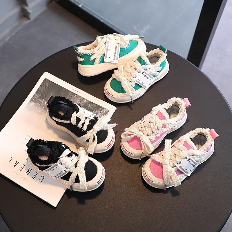 Fashion Children's Canvas Shoes 2022 Spring Summer New Girls' Sports Casual Shoes Baby Kids Non-slip Smile Thick Bottom Shoes
Fashion Children's Canvas Shoes 2022 Spring Summer New Girls' Sports Casual Shoes Baby Kids Non-slip Smile Thick Bottom Shoes