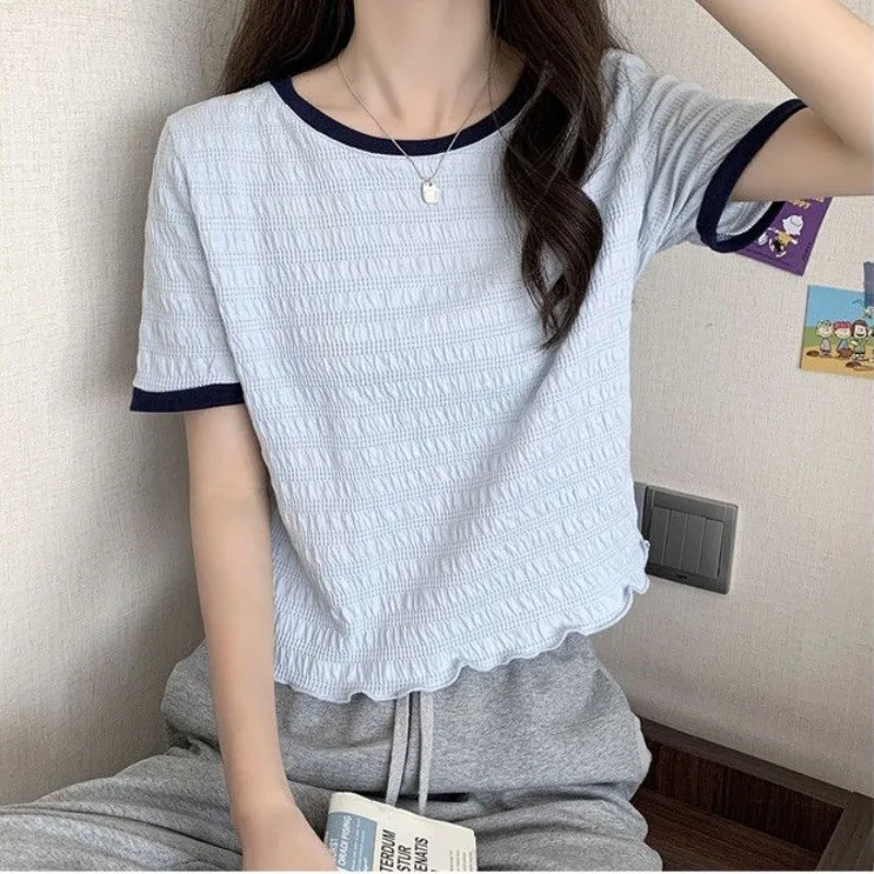 2023 T-shirts Women Short Sleeve Comfortable Preppy Style New Arrival Stylish Summer Holiday High Street Student All-match Tops
2023 T-shirts Women Short Sleeve Comfortable Preppy Style New Arrival Stylish Summer Holiday High Street Student All-match Tops