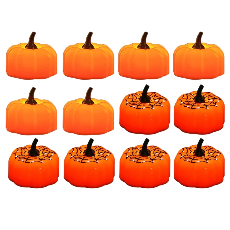 12Pcs Flickering Pumpkin Tea Lights Flameless Pumpkin Candles Decor For Halloween Christmas Thanksgiving
12Pcs Flickering Pumpkin Tea Lights Flameless Pumpkin Candles Decor For Halloween Christmas Thanksgiving