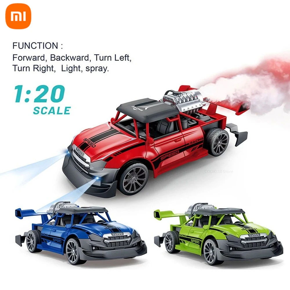 

New Xiaomi Youpin 1:20 Electric Remote Control Car Drift Stunt Car with Spray Light Children's Competitive Racing Toy Boy Gifts