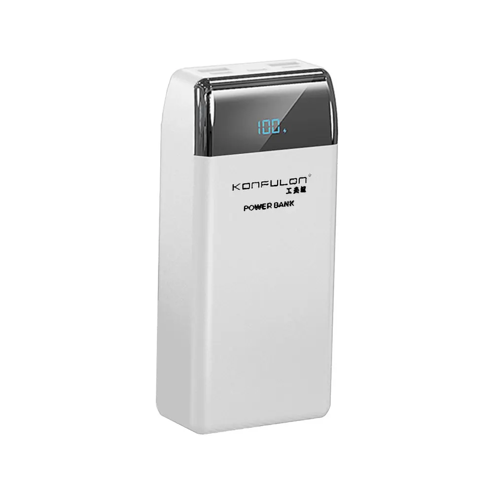 Пауэрбанк Konfulon P30Q с цифровым экраном, 30,000 мАч, PD, 18 Вт, быстрое зарядное устройство, белый
Пауэрбанк Konfulon P30Q с цифровым экраном, 30,000 мАч, PD, 18 Вт, быстрое зарядное устройство, белый
