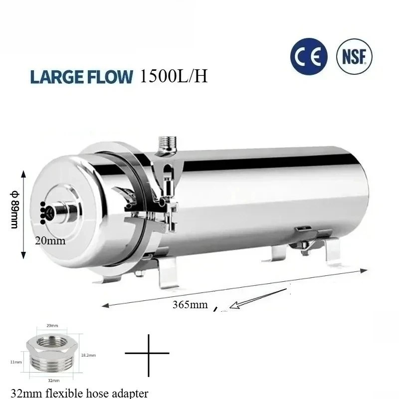 YANKE Высокопоточный очиститель воды UF 1500л
YANKE Высокопоточный очиститель воды UF 1500л