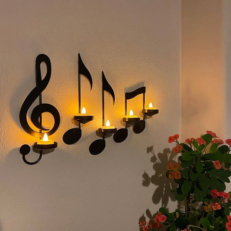 Phonogram Note Left Button Candlestick Home Decorations Wall Hanging Decor Samto Home Left Key Decorative Candle Holder Ornament
Phonogram Note Left Button Candlestick Home Decorations Wall Hanging Decor Samto Home Left Key Decorative Candle Holder Ornament