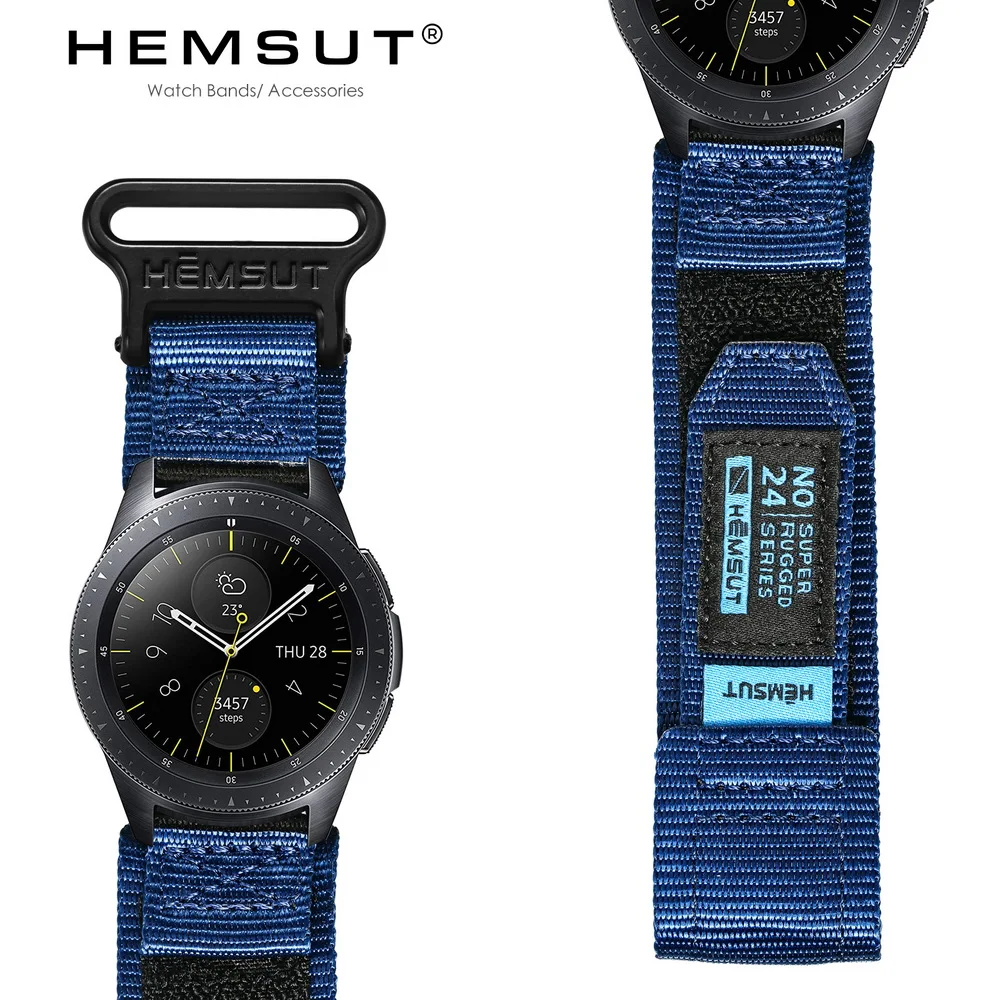 HEMSUT Nylon Sport Military Watch Band For Samsung Galaxy Watch Straps For Men Quick Release Quick-Drying 20MM 22MM
HEMSUT Nylon Sport Military Watch Band For Samsung Galaxy Watch Straps For Men Quick Release Quick-Drying 20MM 22MM