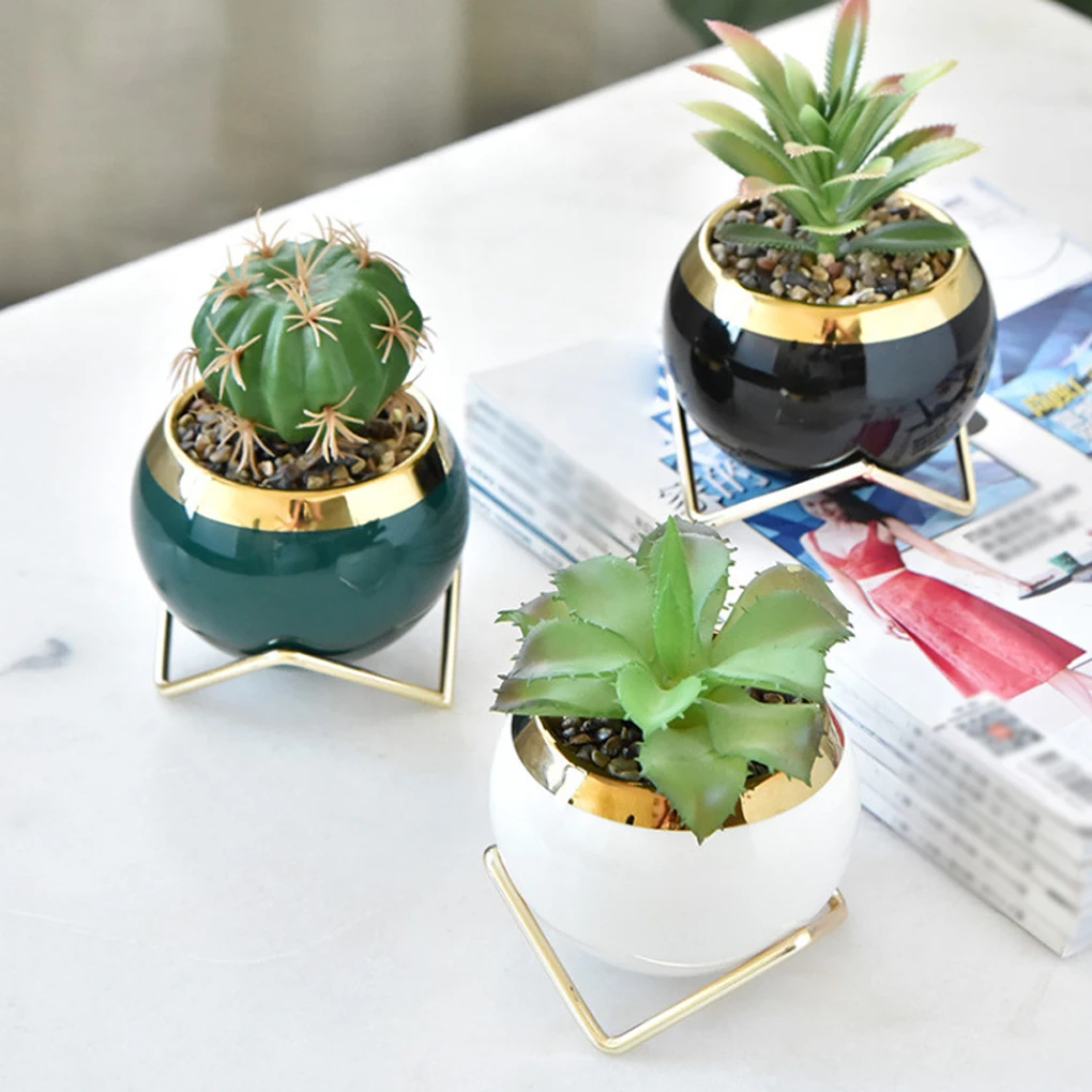 Ceramic flowerpots 3 succulent flowerpots with brackets decoration gifts 3 potted plants exquisite gardening pots
Ceramic flowerpots 3 succulent flowerpots with brackets decoration gifts 3 potted plants exquisite gardening pots