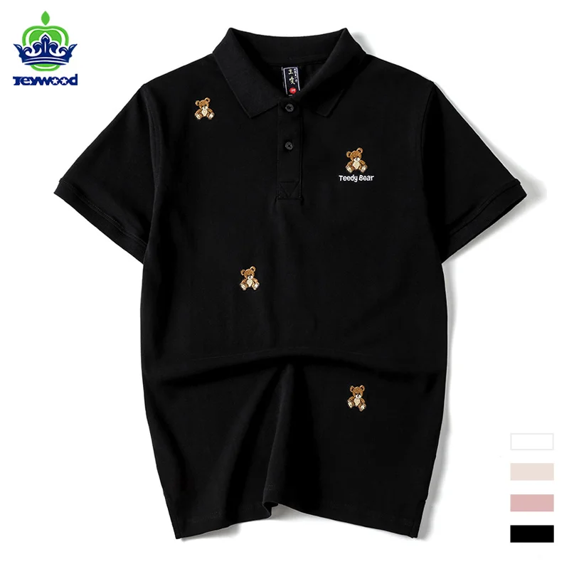 2022 Summer Teedy Bear Embroidery Polo Shirts Men's Boys Streetwear Turndown Short Sleeve Sweatshirt Male White Plus Size M-4XL
2022 Summer Teedy Bear Embroidery Polo Shirts Men's Boys Streetwear Turndown Short Sleeve Sweatshirt Male White Plus Size M-4XL