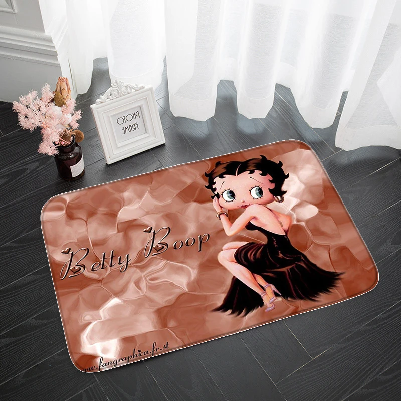 

B-Betty Boops кухонный напольный коврик, ковер, домашний настенный Придверный коврик, дверные Придверные коврики, коврик, нескользящий коврик для ванной, прихожей