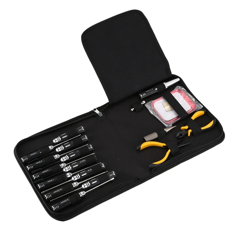 Promotion! 1 Set 18 In 1 RC Tools Kits Screwdriver Pliers Hex Sleeve Socket Repair Box Set For Repairing RC Airplanes, Car Model
Promotion! 1 Set 18 In 1 RC Tools Kits Screwdriver Pliers Hex Sleeve Socket Repair Box Set For Repairing RC Airplanes, Car Model