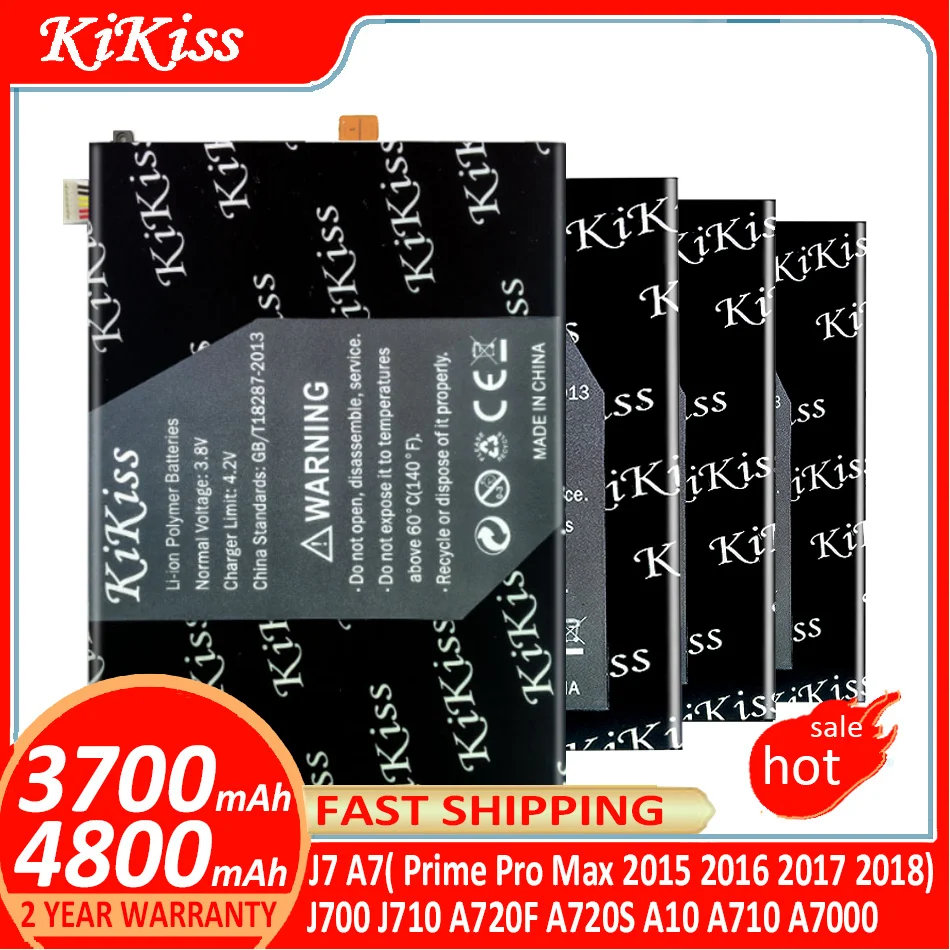 KiKiss Battery For Samsung Galaxy J7 A7( Prime Pro Max 2015 2016 2017 2018) J7Pro J7Max J700 J710 A720F A720S A10 A710 A7000
KiKiss Battery For Samsung Galaxy J7 A7( Prime Pro Max 2015 2016 2017 2018) J7Pro J7Max J700 J710 A720F A720S A10 A710 A7000