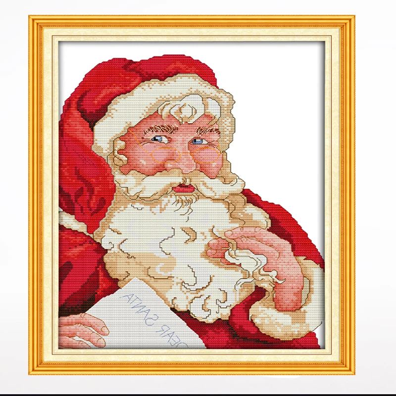 Santa Claus cartoon cross-stitch living room bedroom hanging picture, 11CT/14CT hand-embroidered
Santa Claus cartoon cross-stitch living room bedroom hanging picture, 11CT/14CT hand-embroidered