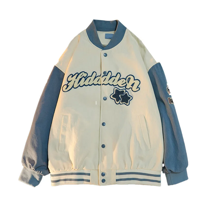 Spring and Autumn American Retro Men's Loose Design Sense of Minority Jacket Coat NEW Cardigan Upper Clothes Baseball Suit
Spring and Autumn American Retro Men's Loose Design Sense of Minority Jacket Coat NEW Cardigan Upper Clothes Baseball Suit