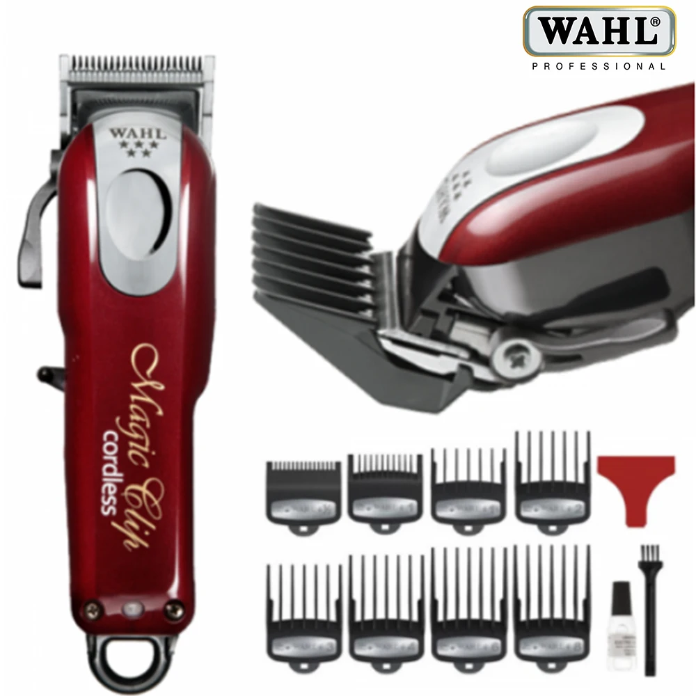 

Wahl 8148 Professional 5 Star Cordless Magic Clip Hair Clipper with 100+ Minute Run Time for Barbers and Stylists (RED)
